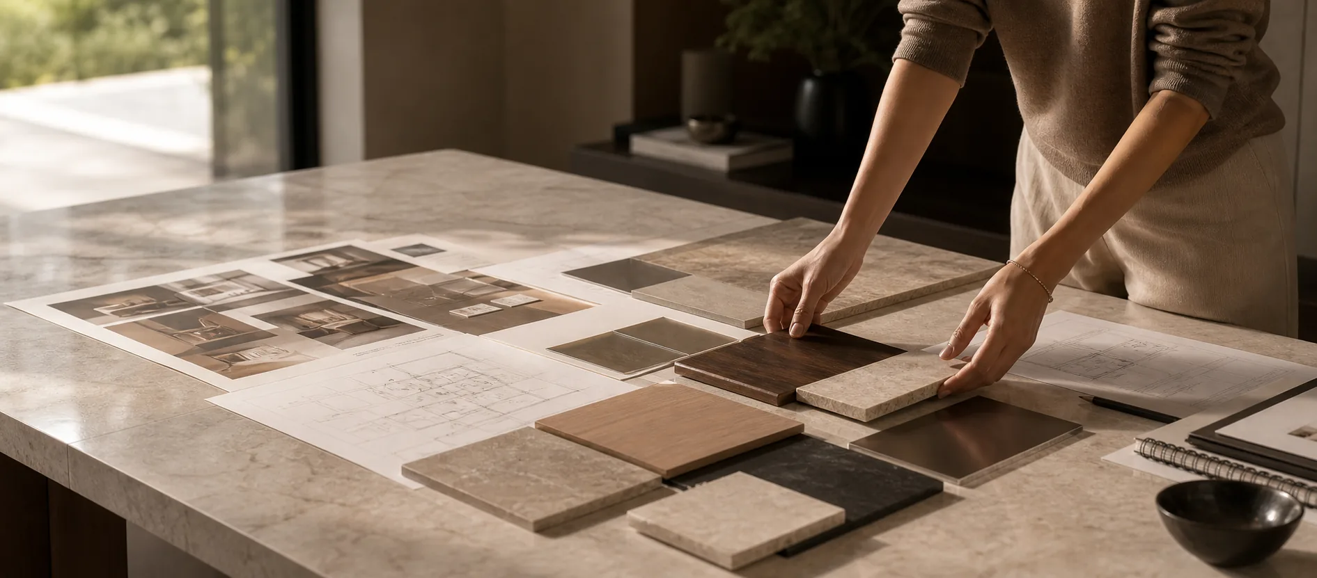Materiali, tavole tecniche e superfici per interni