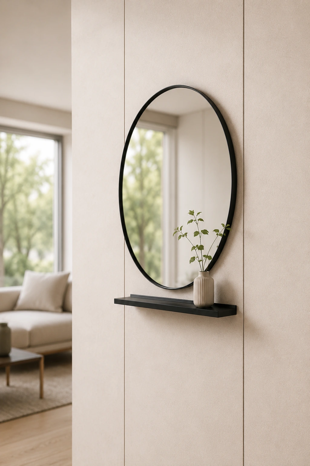 Specchio con mensola magnetico IconicWall