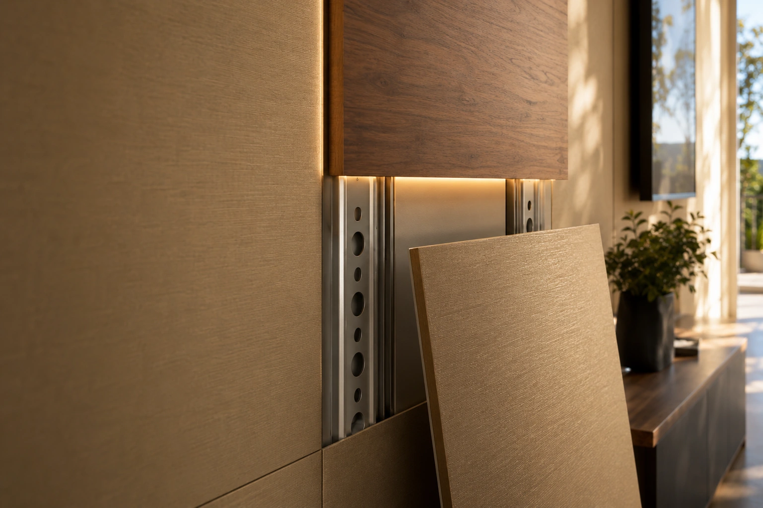 Pannello IconicWall rimosso dalla struttura